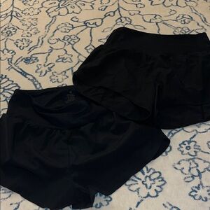 2 Women's Black Shorts